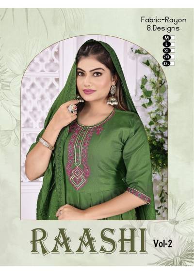 RAASHI VOL.0.2 BY FT DESIGNER RAYON PRINT KURTIS WHOLESALER IN INDIA